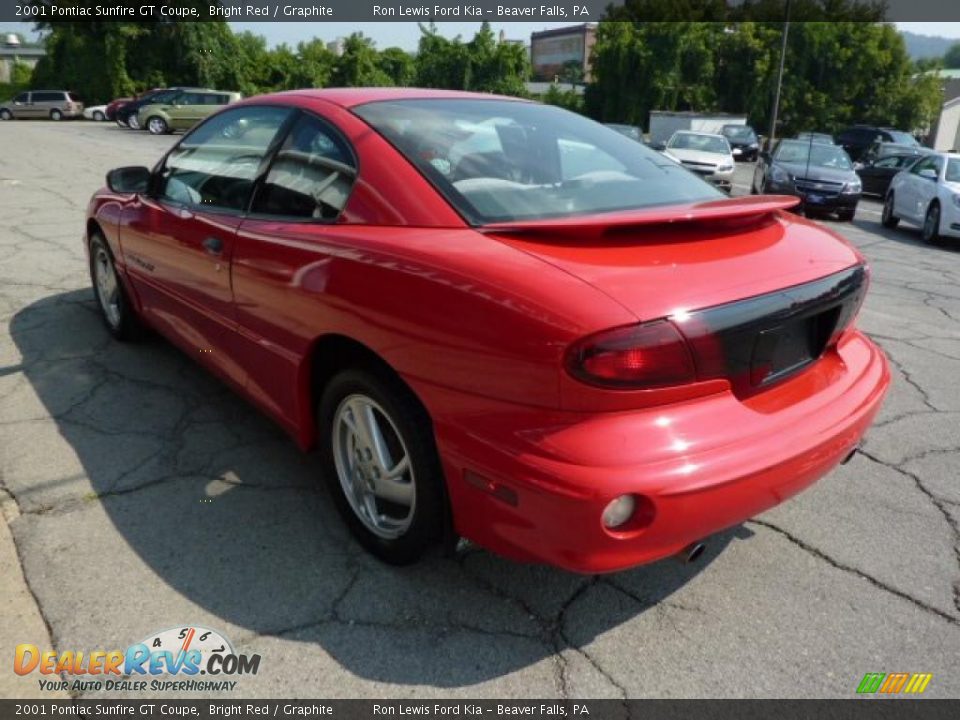 2001 Pontiac Sunfire GT Coupe Bright Red / Graphite Photo #8