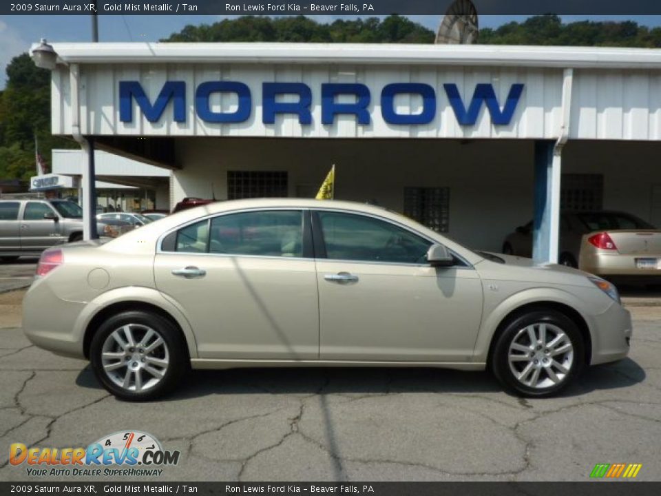 2009 Saturn Aura XR Gold Mist Metallic / Tan Photo #1