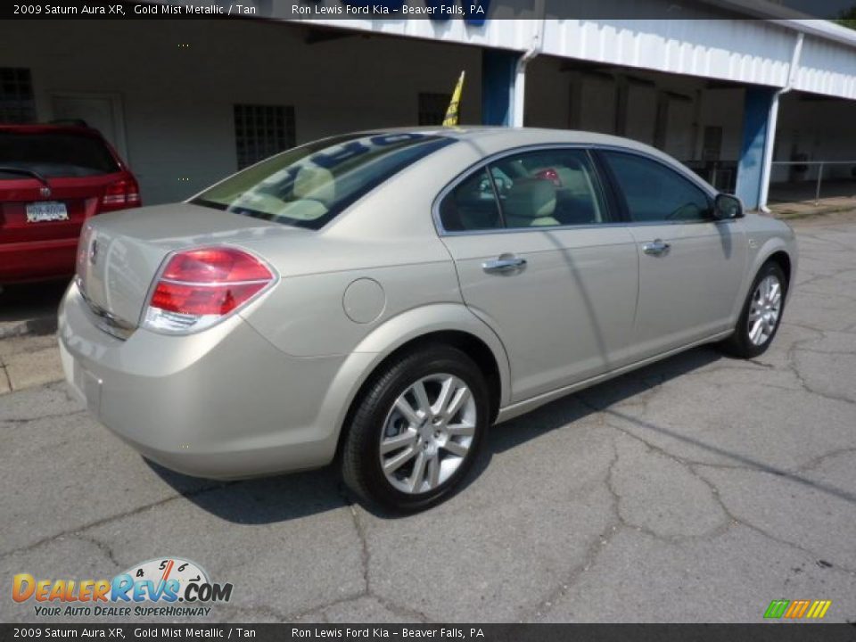 2009 Saturn Aura XR Gold Mist Metallic / Tan Photo #10
