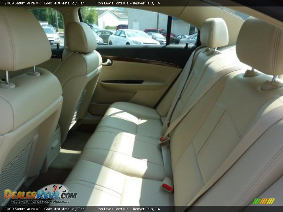 2009 Saturn Aura XR Gold Mist Metallic / Tan Photo #16