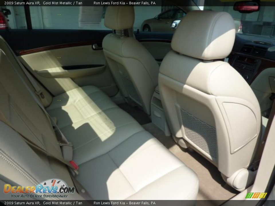 2009 Saturn Aura XR Gold Mist Metallic / Tan Photo #19