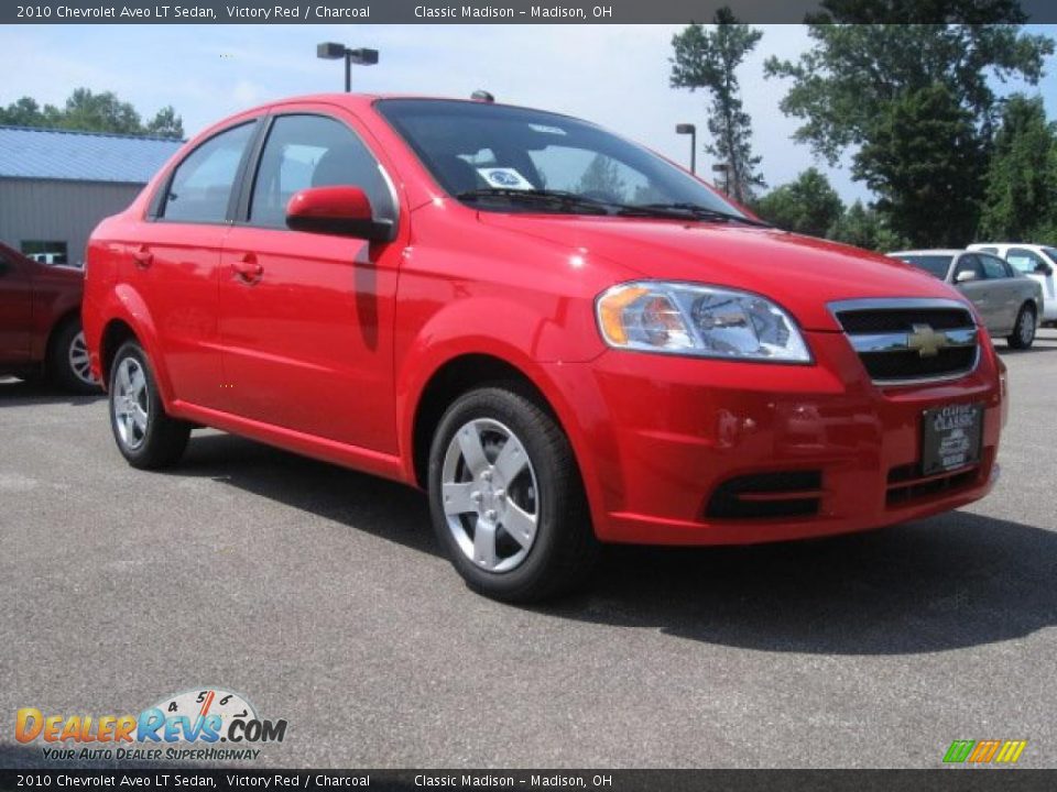 2010 Chevrolet Aveo LT Sedan Victory Red / Charcoal Photo #3