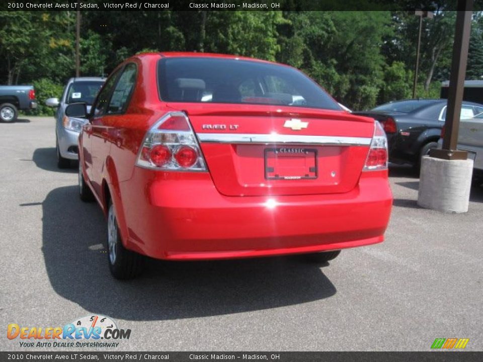 2010 Chevrolet Aveo LT Sedan Victory Red / Charcoal Photo #4