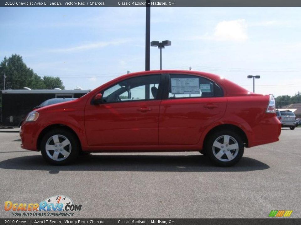 2010 Chevrolet Aveo LT Sedan Victory Red / Charcoal Photo #5