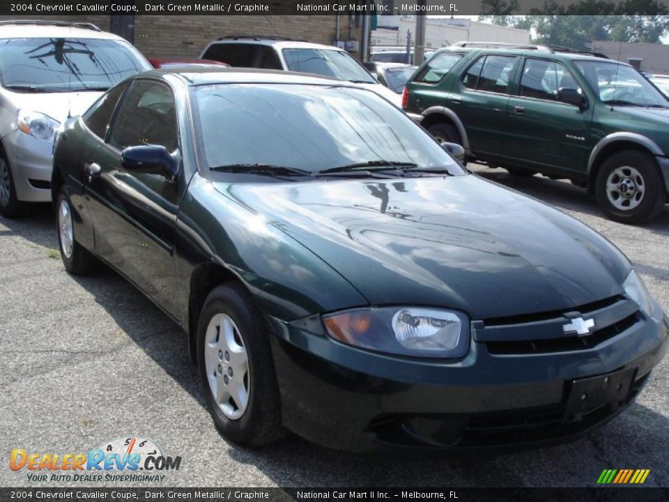 2004 Chevrolet Cavalier Coupe Dark Green Metallic / Graphite Photo #1