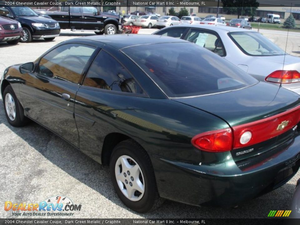 2004 Chevrolet Cavalier Coupe Dark Green Metallic / Graphite Photo #3