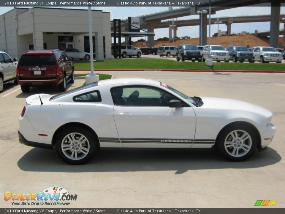 2010 Ford Mustang V6 Coupe Performance White / Stone Photo #6