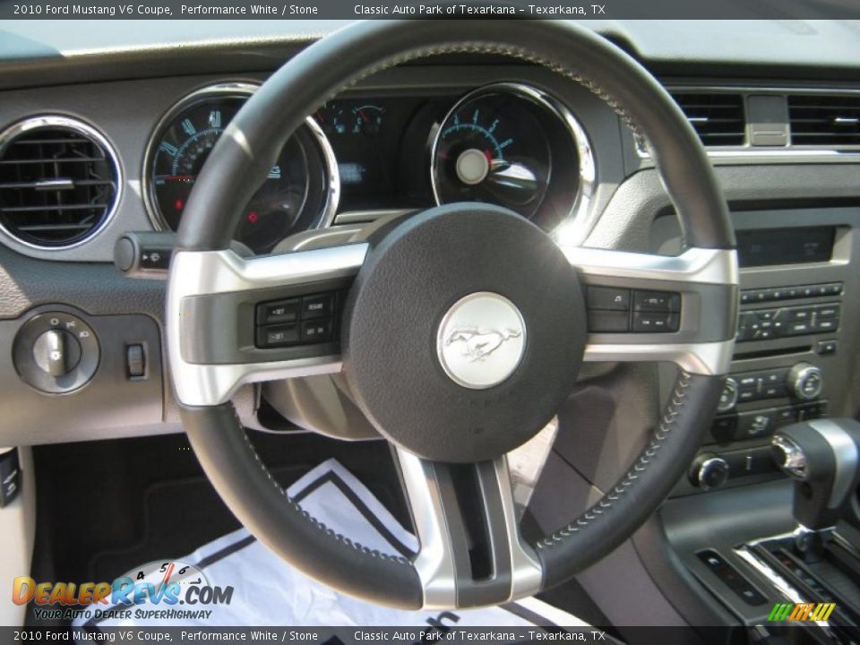 2010 Ford Mustang V6 Coupe Performance White / Stone Photo #10