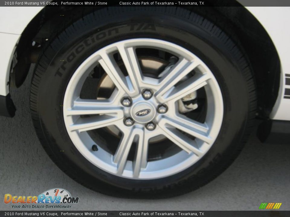 2010 Ford Mustang V6 Coupe Performance White / Stone Photo #18