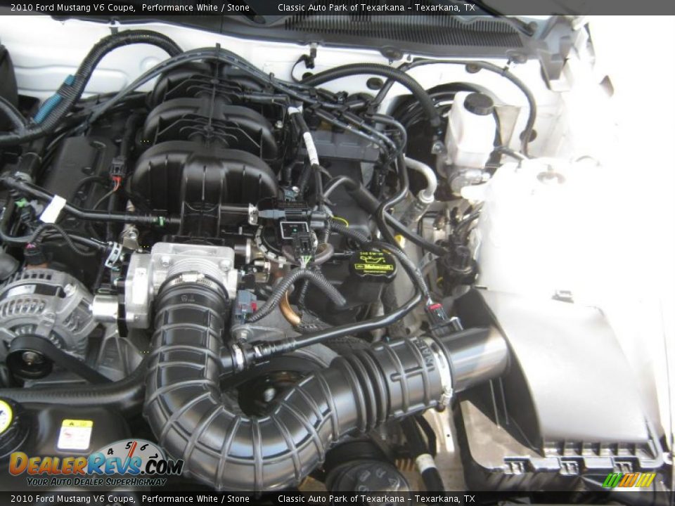 2010 Ford Mustang V6 Coupe Performance White / Stone Photo #21