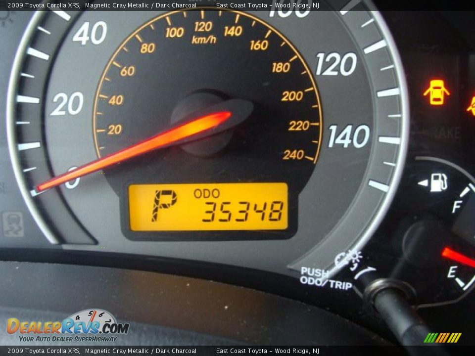 2009 Toyota Corolla XRS Magnetic Gray Metallic / Dark Charcoal Photo #10