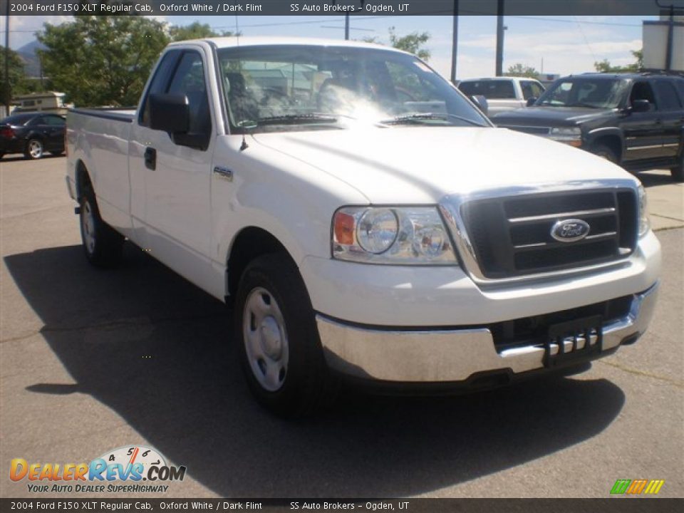 2004 Ford F150 XLT Regular Cab Oxford White / Dark Flint Photo #3
