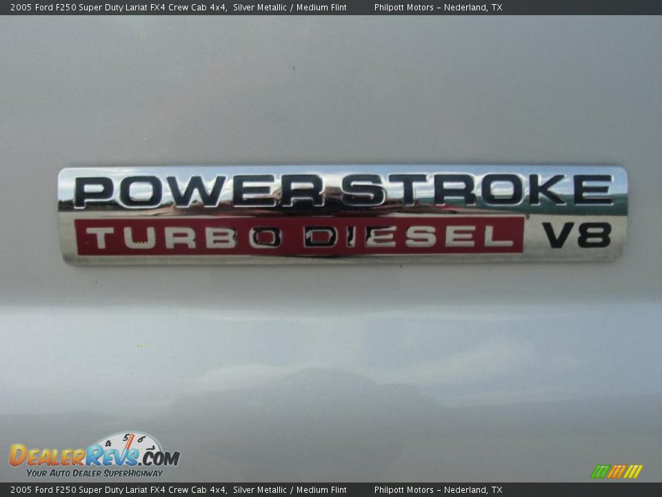 2005 Ford F250 Super Duty Lariat FX4 Crew Cab 4x4 Silver Metallic / Medium Flint Photo #19