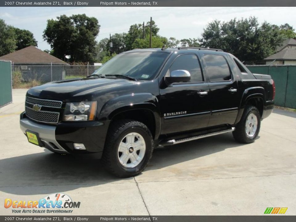 2007 Chevrolet Avalanche Z71 Black / Ebony Photo #7
