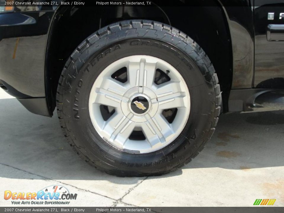 2007 Chevrolet Avalanche Z71 Black / Ebony Photo #13