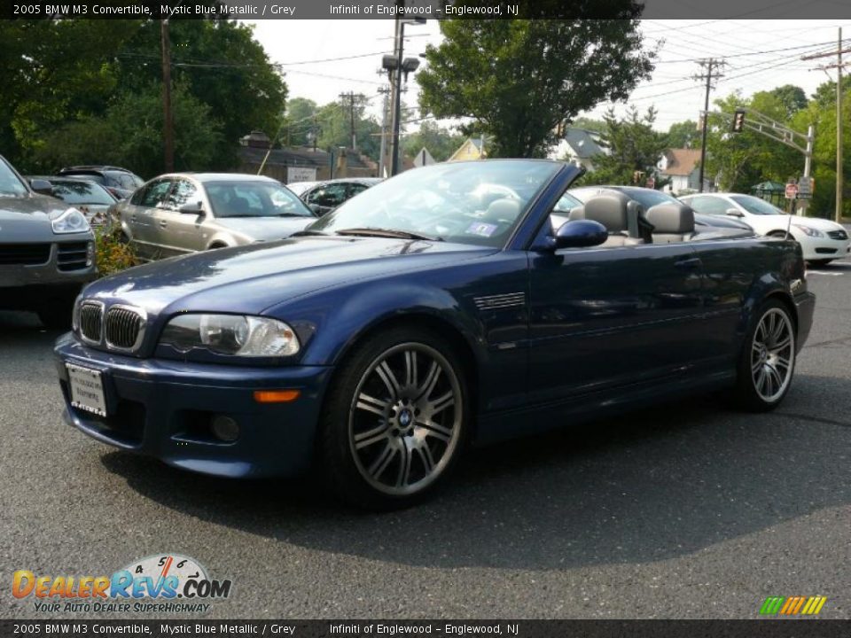 2005 BMW M3 Convertible Mystic Blue Metallic / Grey Photo #2
