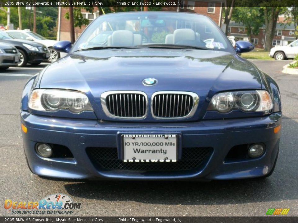 2005 BMW M3 Convertible Mystic Blue Metallic / Grey Photo #3