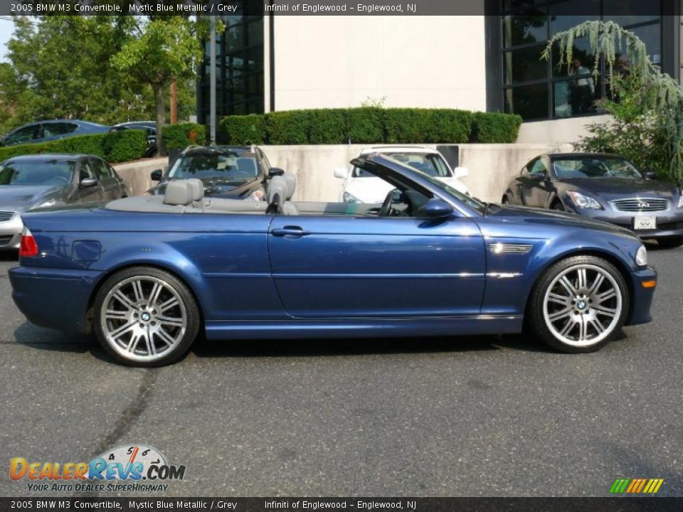 2005 BMW M3 Convertible Mystic Blue Metallic / Grey Photo #5