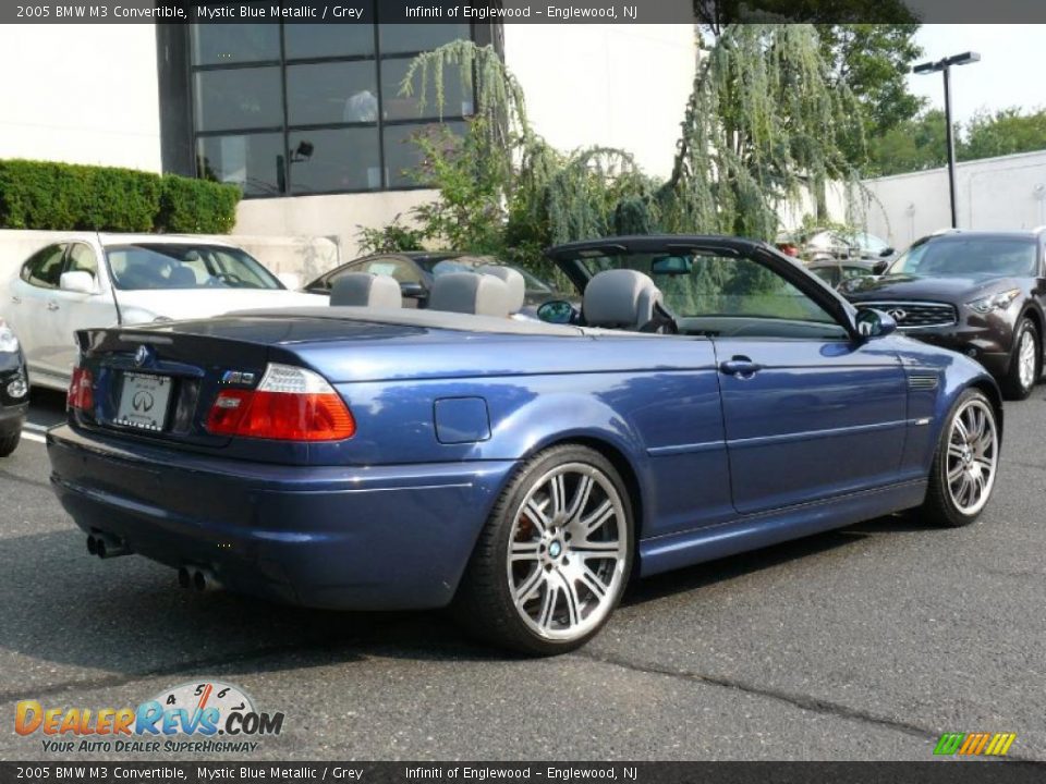 2005 BMW M3 Convertible Mystic Blue Metallic / Grey Photo #6