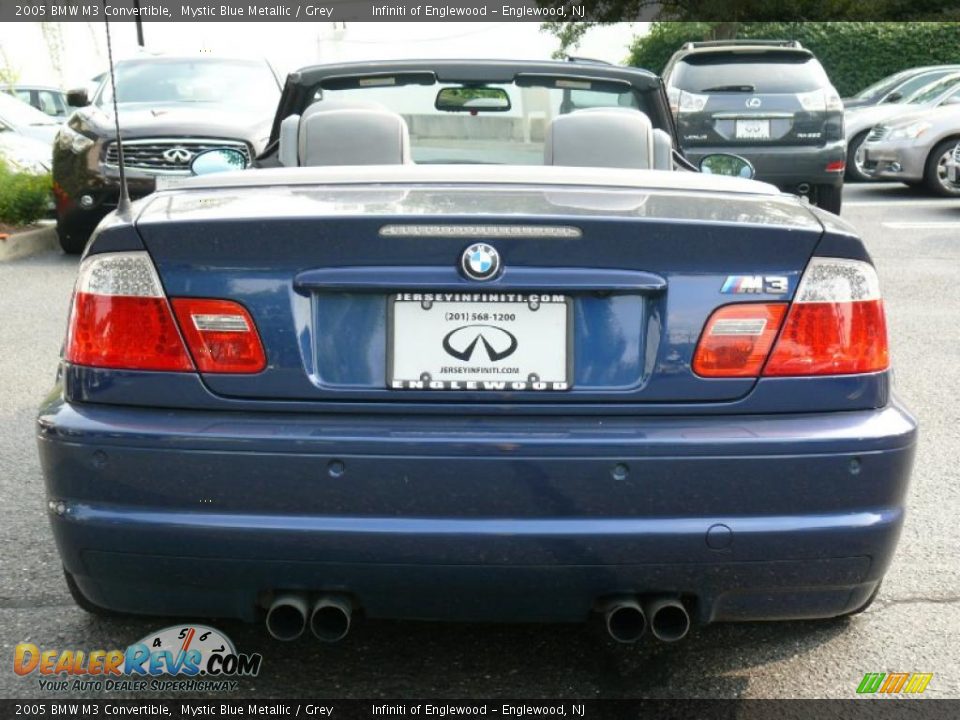 2005 BMW M3 Convertible Mystic Blue Metallic / Grey Photo #7