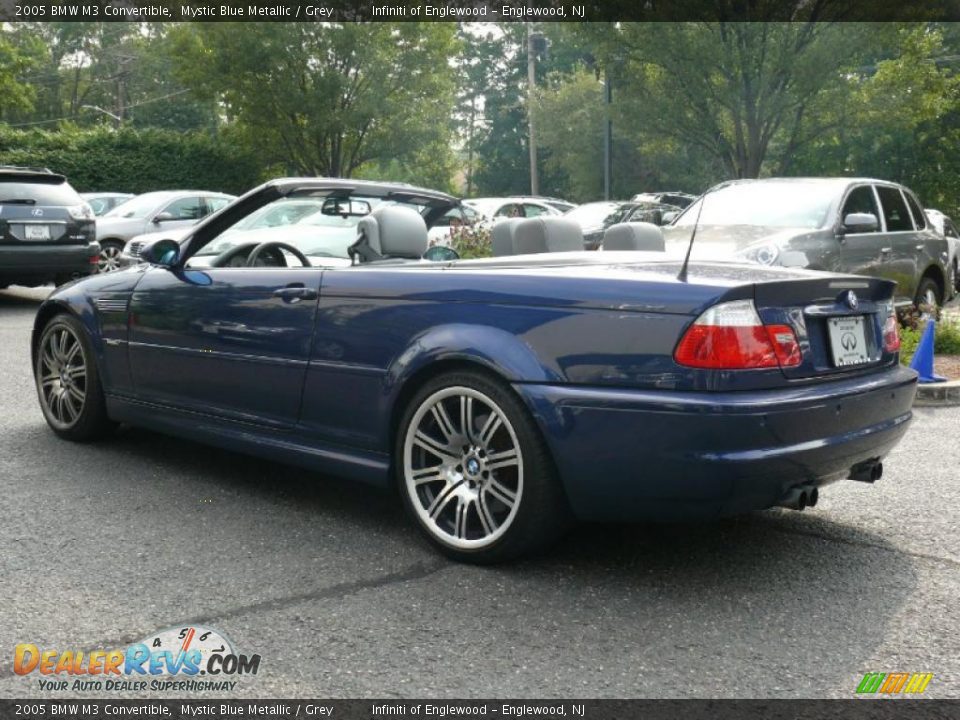 2005 BMW M3 Convertible Mystic Blue Metallic / Grey Photo #8