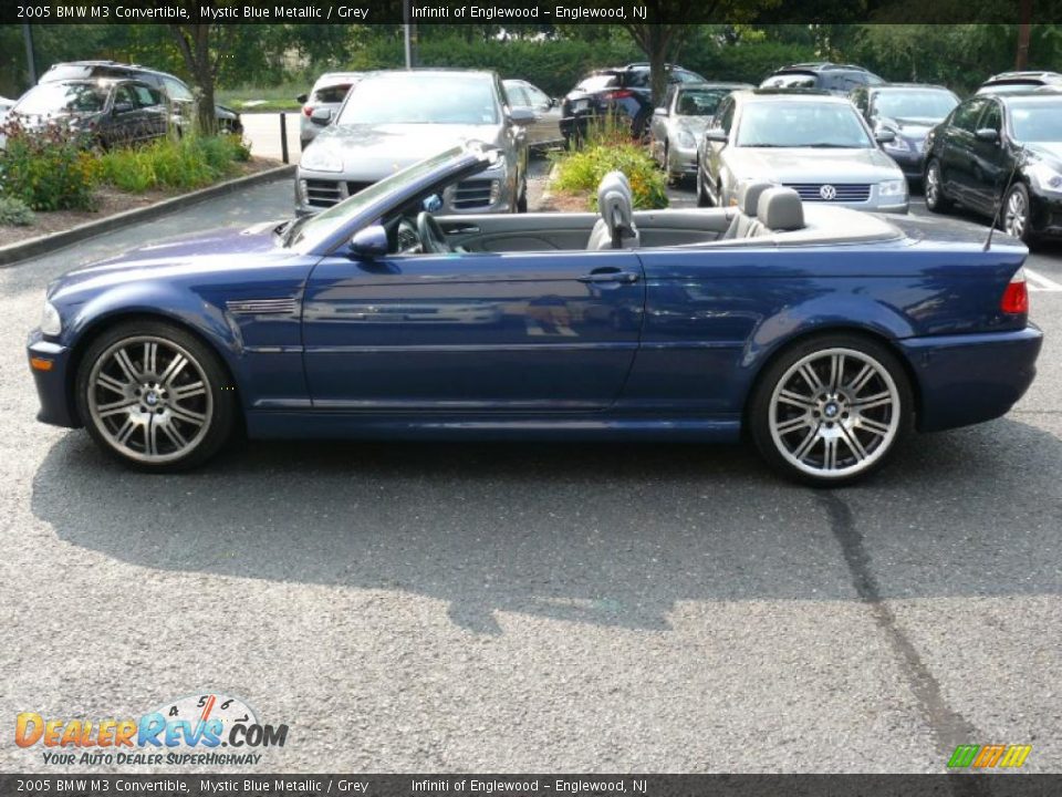 2005 BMW M3 Convertible Mystic Blue Metallic / Grey Photo #9