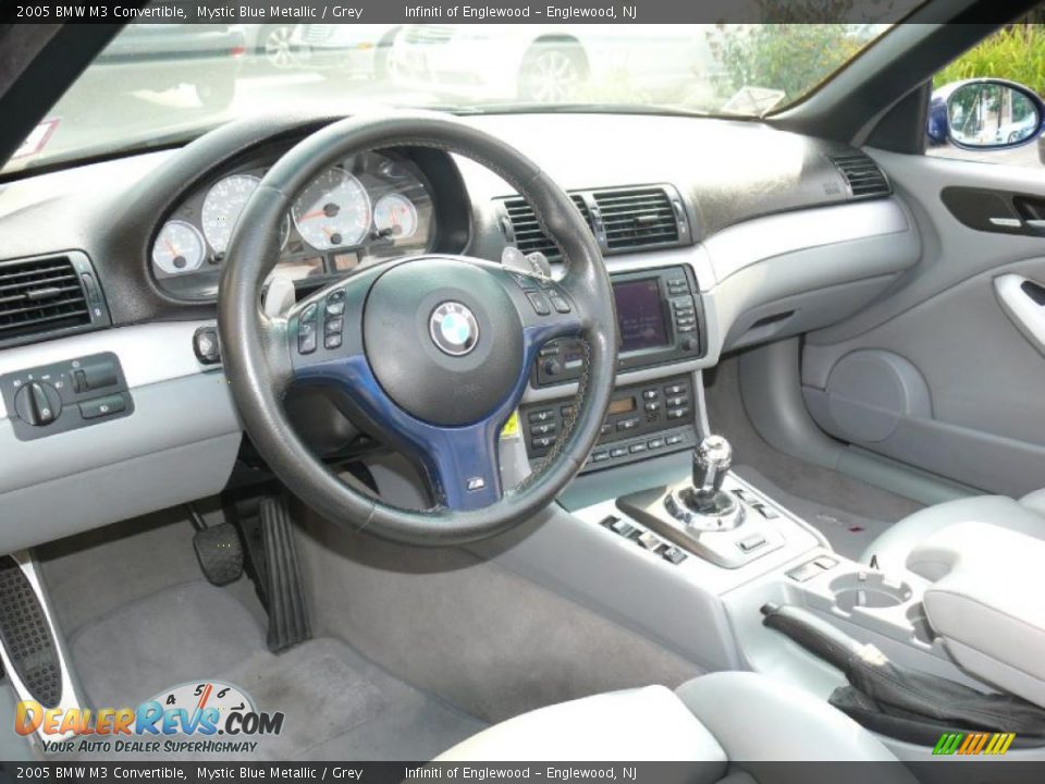 2005 BMW M3 Convertible Mystic Blue Metallic / Grey Photo #11