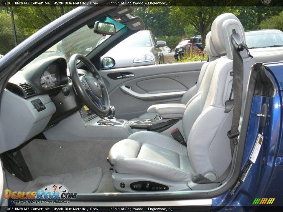 2005 BMW M3 Convertible Mystic Blue Metallic / Grey Photo #13