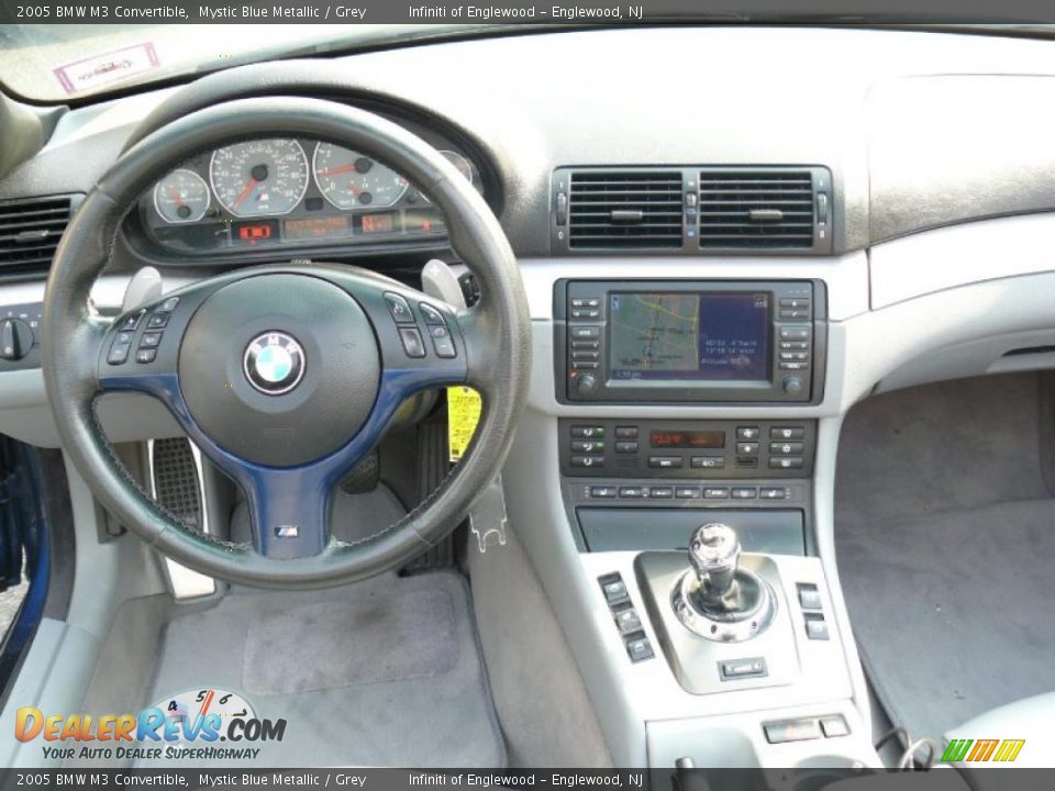 2005 BMW M3 Convertible Mystic Blue Metallic / Grey Photo #14