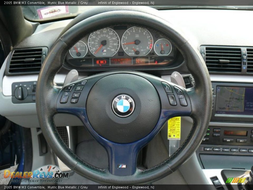 2005 BMW M3 Convertible Mystic Blue Metallic / Grey Photo #15
