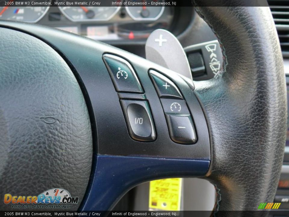 2005 BMW M3 Convertible Mystic Blue Metallic / Grey Photo #17
