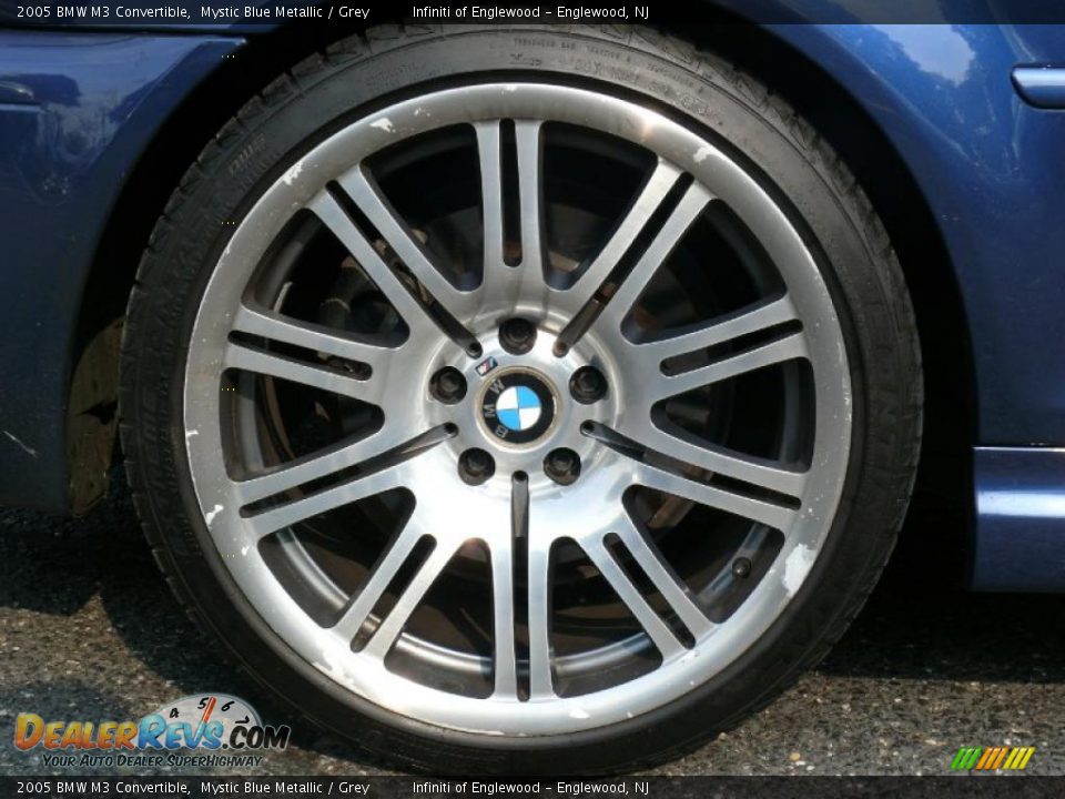2005 BMW M3 Convertible Mystic Blue Metallic / Grey Photo #26