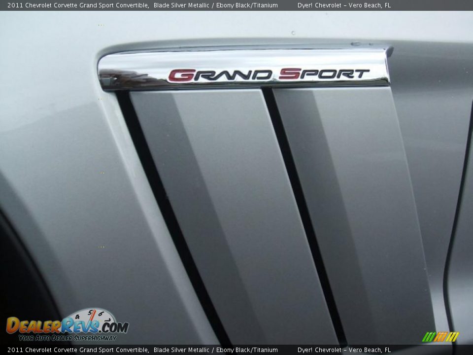 2011 Chevrolet Corvette Grand Sport Convertible Blade Silver Metallic / Ebony Black/Titanium Photo #13