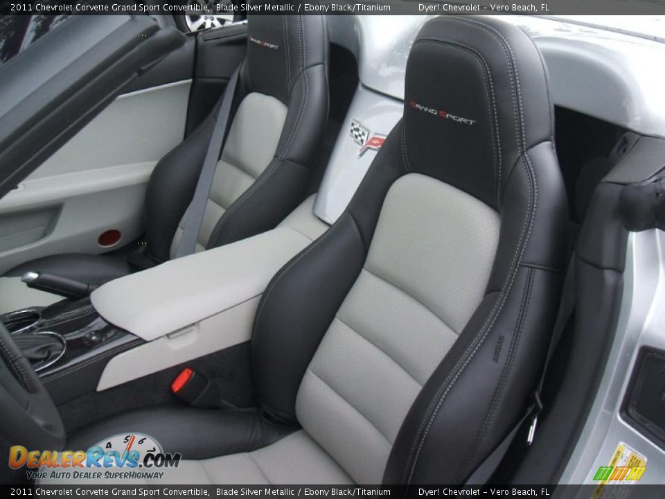 2011 Chevrolet Corvette Grand Sport Convertible Blade Silver Metallic / Ebony Black/Titanium Photo #22