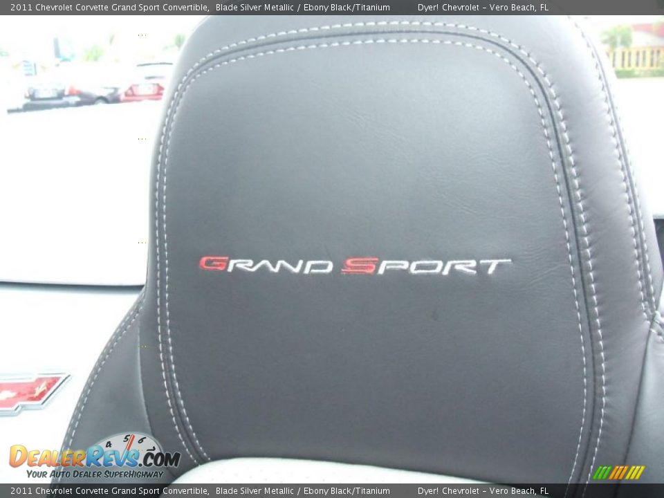 2011 Chevrolet Corvette Grand Sport Convertible Blade Silver Metallic / Ebony Black/Titanium Photo #23