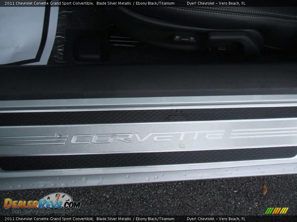 2011 Chevrolet Corvette Grand Sport Convertible Blade Silver Metallic / Ebony Black/Titanium Photo #24