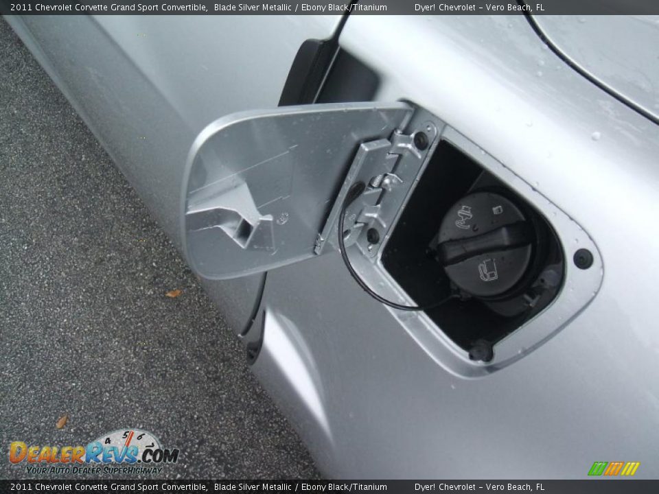2011 Chevrolet Corvette Grand Sport Convertible Blade Silver Metallic / Ebony Black/Titanium Photo #25