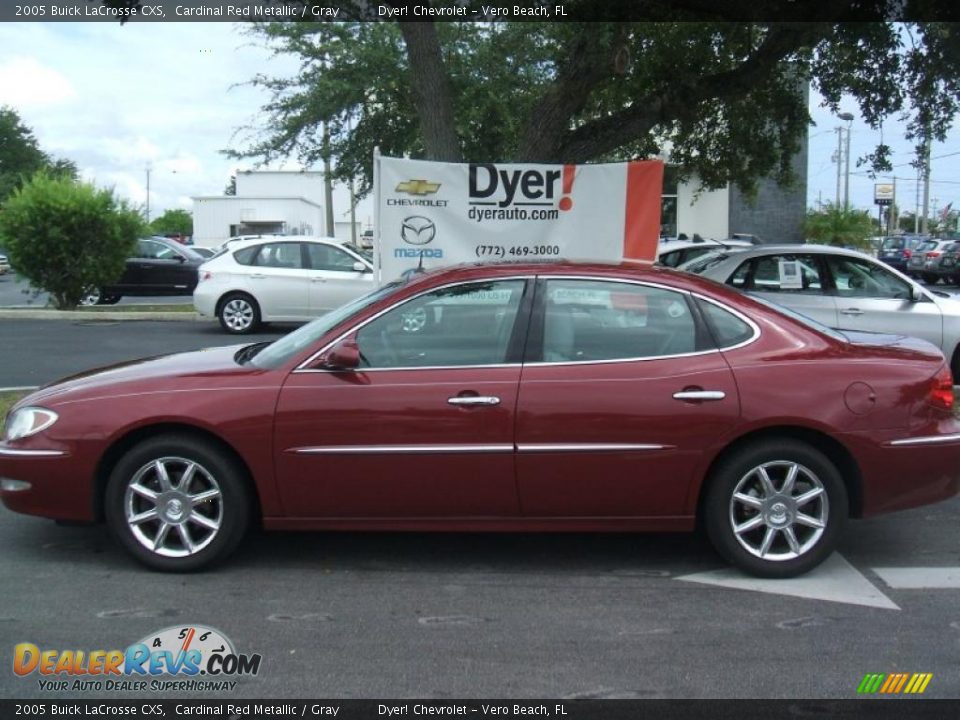 2005 Buick LaCrosse CXS Cardinal Red Metallic / Gray Photo #3
