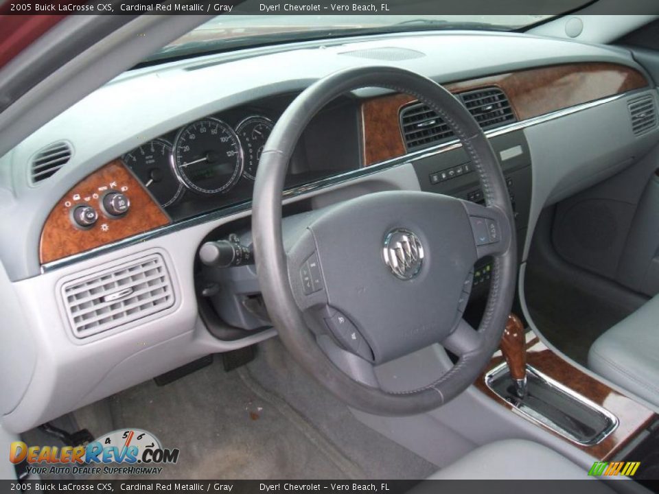 2005 Buick LaCrosse CXS Cardinal Red Metallic / Gray Photo #10