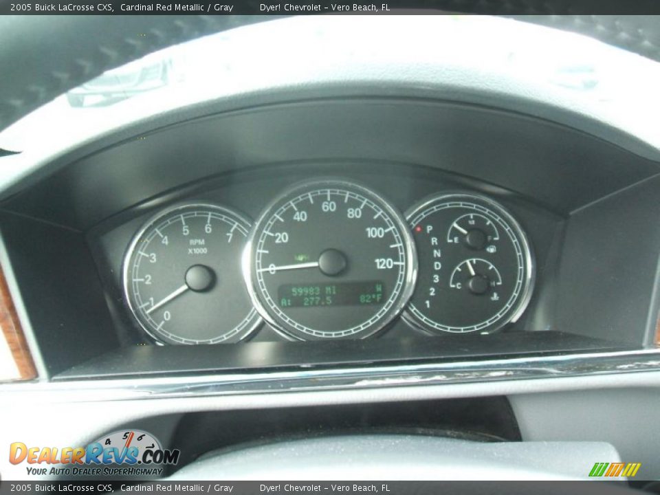 2005 Buick LaCrosse CXS Cardinal Red Metallic / Gray Photo #13