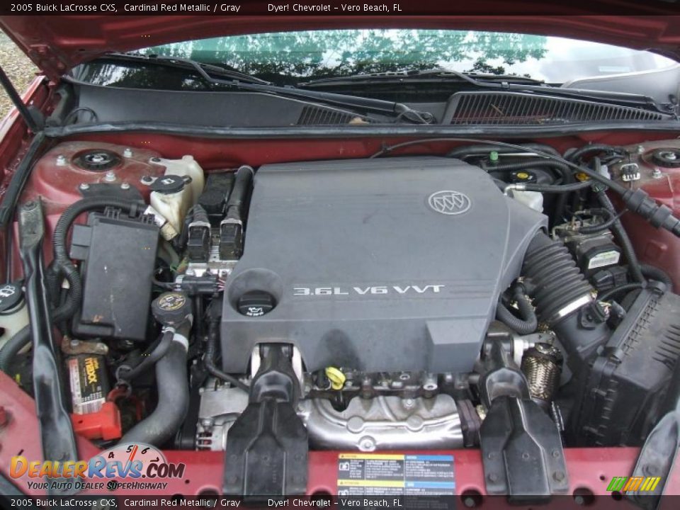 2005 Buick LaCrosse CXS Cardinal Red Metallic / Gray Photo #17