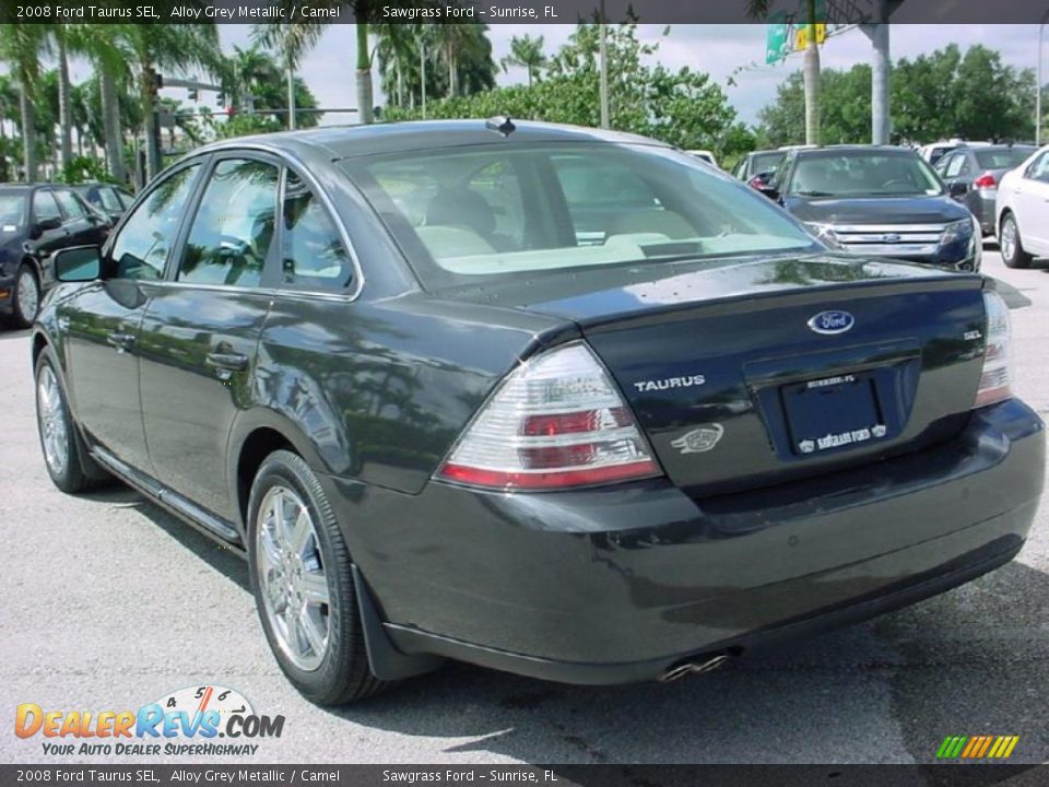 2008 Ford Taurus SEL Alloy Grey Metallic / Camel Photo #5