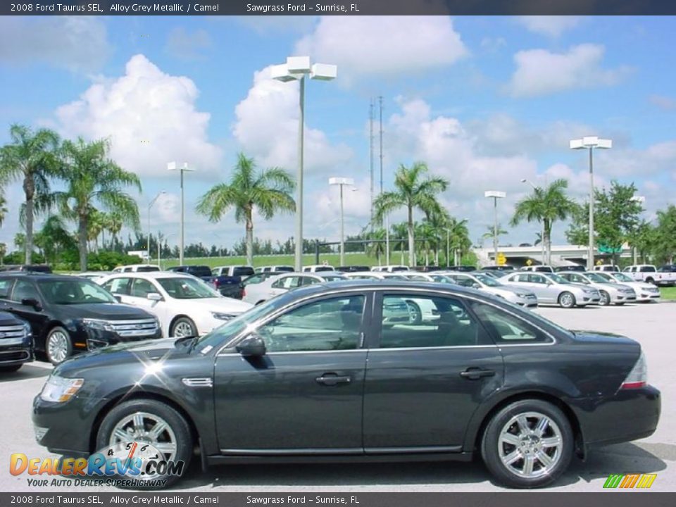 2008 Ford Taurus SEL Alloy Grey Metallic / Camel Photo #6