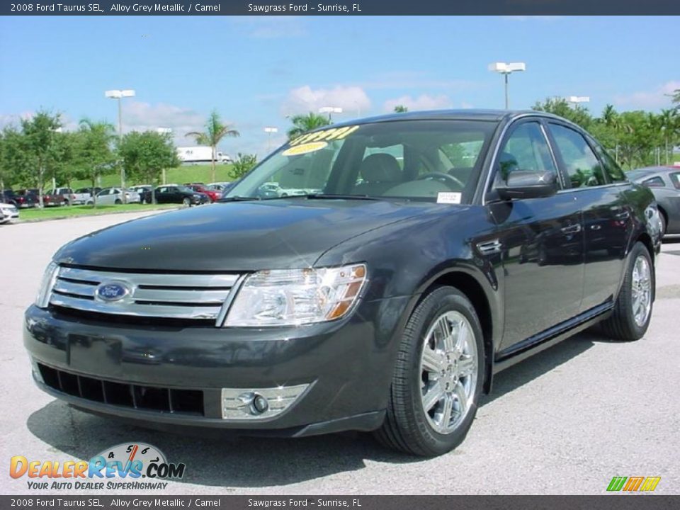 2008 Ford Taurus SEL Alloy Grey Metallic / Camel Photo #7