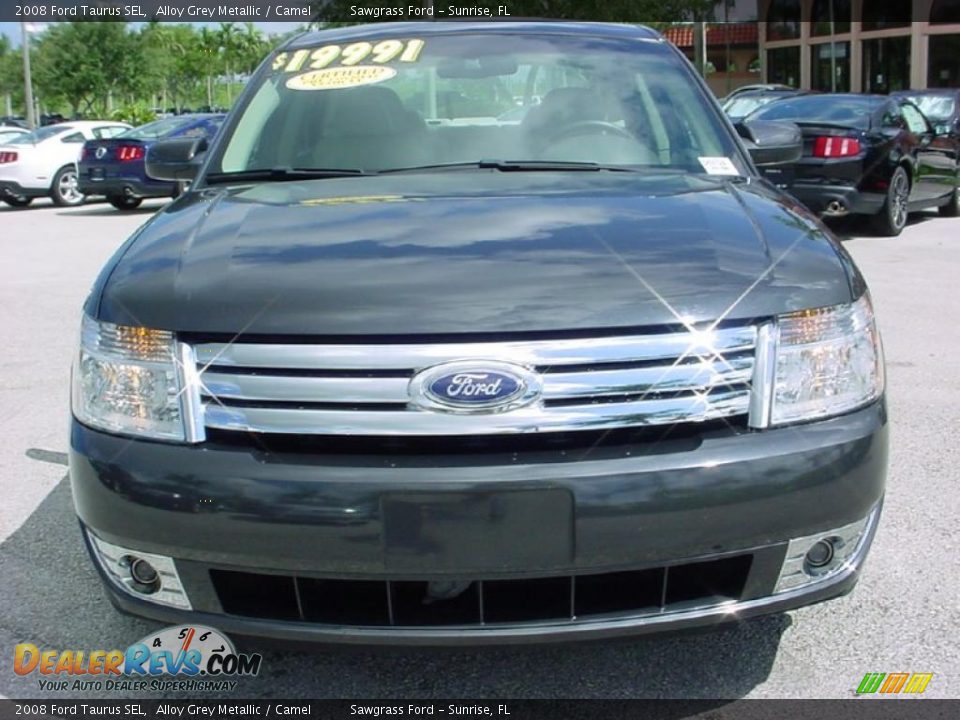 2008 Ford Taurus SEL Alloy Grey Metallic / Camel Photo #8