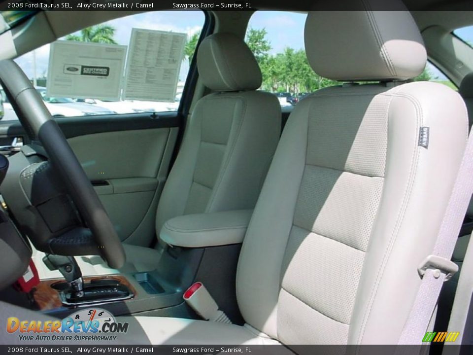 2008 Ford Taurus SEL Alloy Grey Metallic / Camel Photo #10