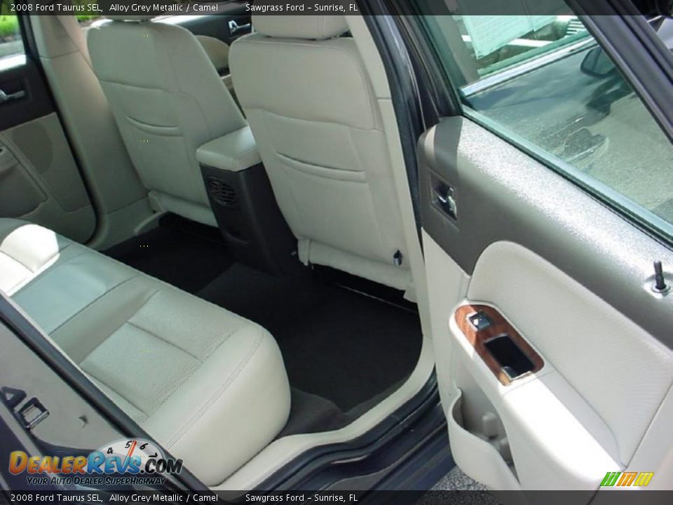 2008 Ford Taurus SEL Alloy Grey Metallic / Camel Photo #14