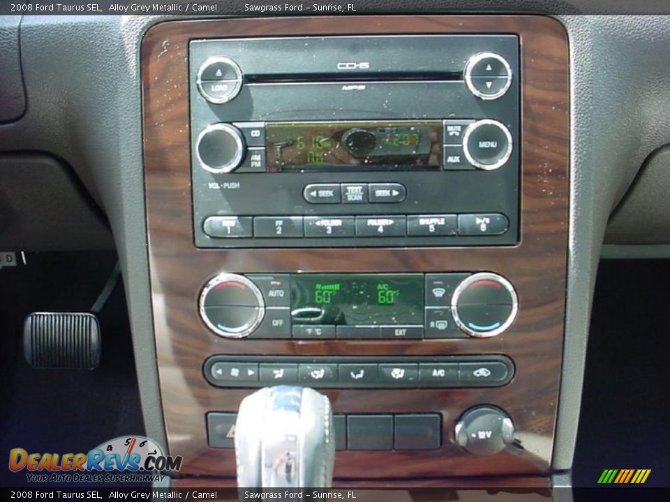 2008 Ford Taurus SEL Alloy Grey Metallic / Camel Photo #16