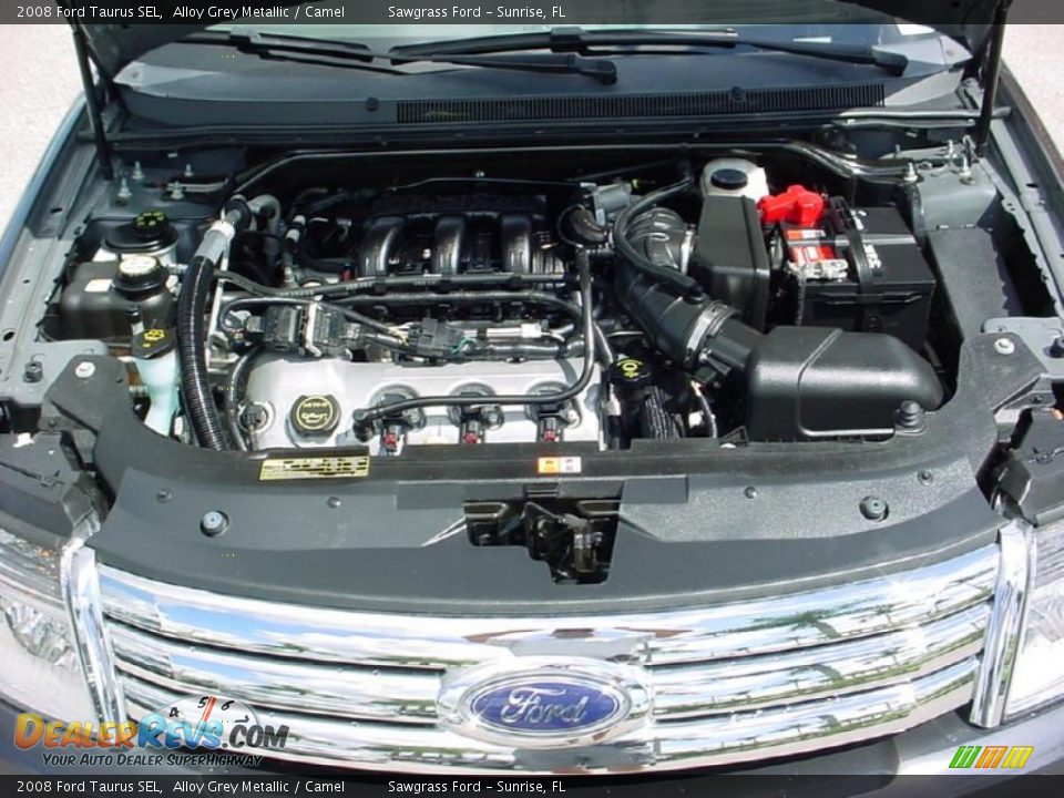 2008 Ford Taurus SEL Alloy Grey Metallic / Camel Photo #20