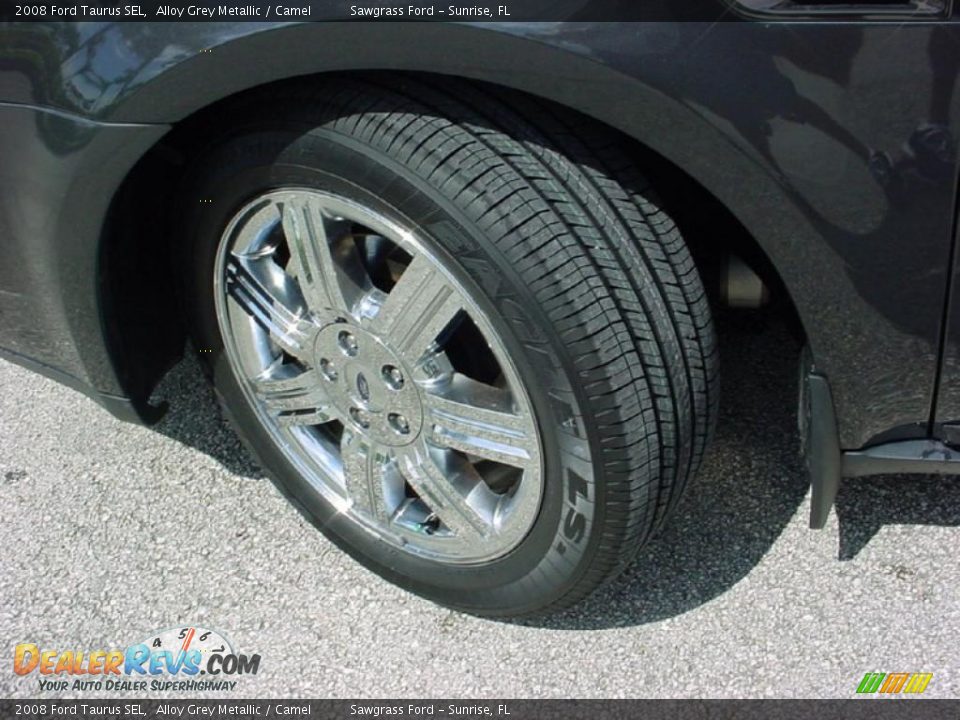 2008 Ford Taurus SEL Alloy Grey Metallic / Camel Photo #21